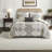 Hypoallergenic Black Ivory Bedding Sets, Polyester Comforter, Global Design, Home Use