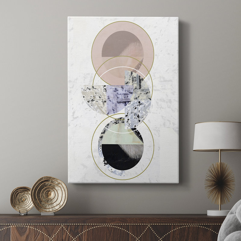 Inner Circles I - Gallery Cavas sur mesure, H 27 po x l 18 po