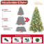 Arbre de Noël vibrant en PE / PVC avec lumières DEL
