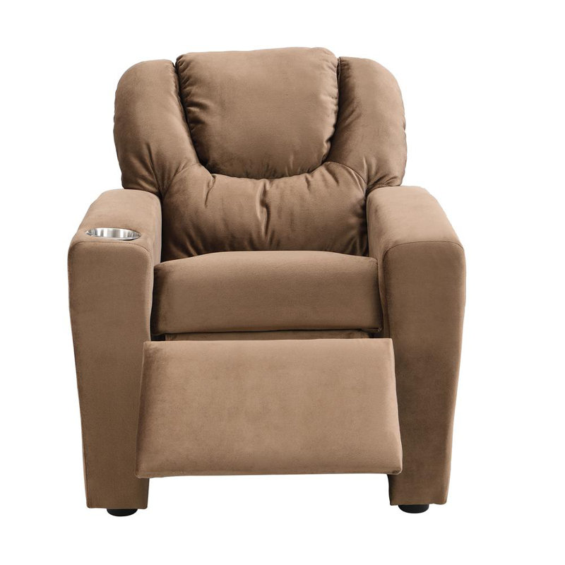 21.3" Wide Velvet Manual Recliner