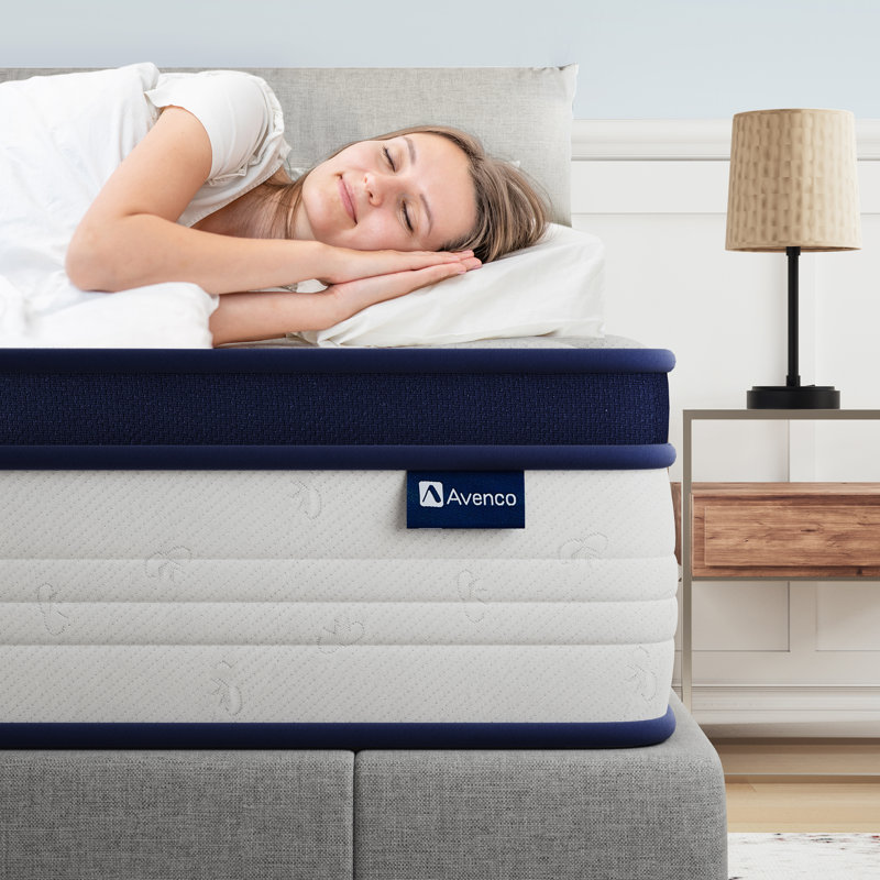  Matelas hybride moyen en gel rafraîchissant 14 po Avenco, Grand lit, 14"