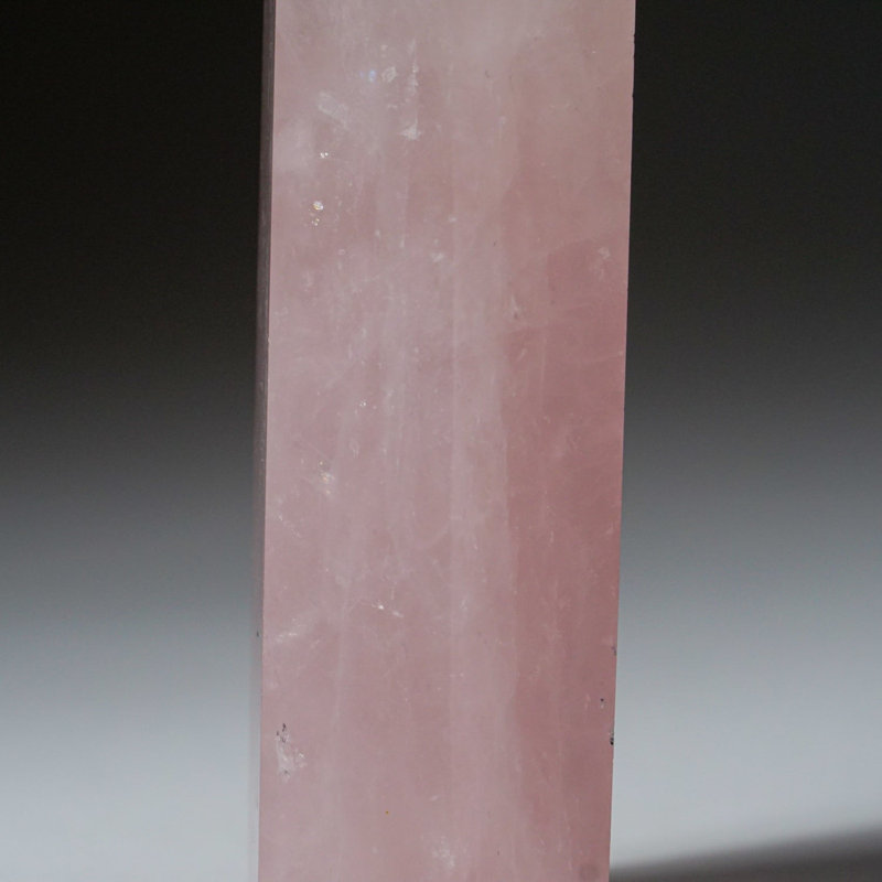 Quartz rose poli pointe du Brésil (74 grammes)