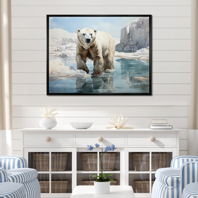" White Teal Iceberg Pristine Solitude "