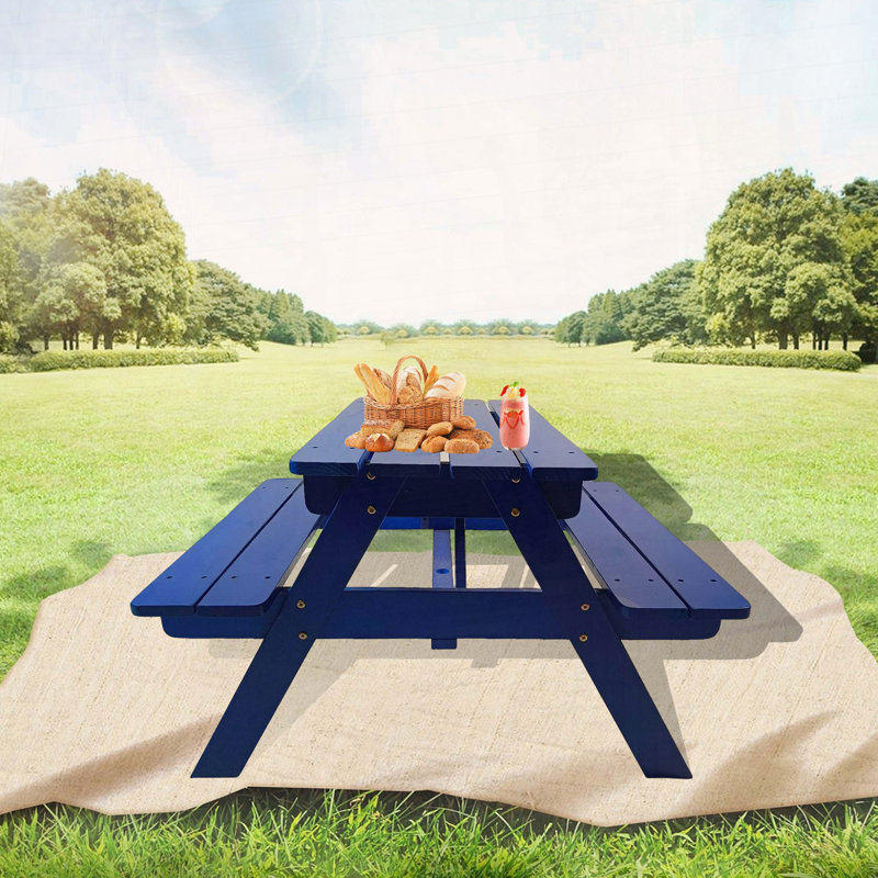 Ensemble de table et chaises pour enfants, bois massif naturel
