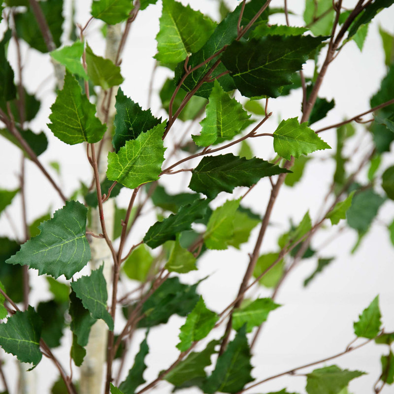 84'' Faux Birch Tree in Pot Liner
