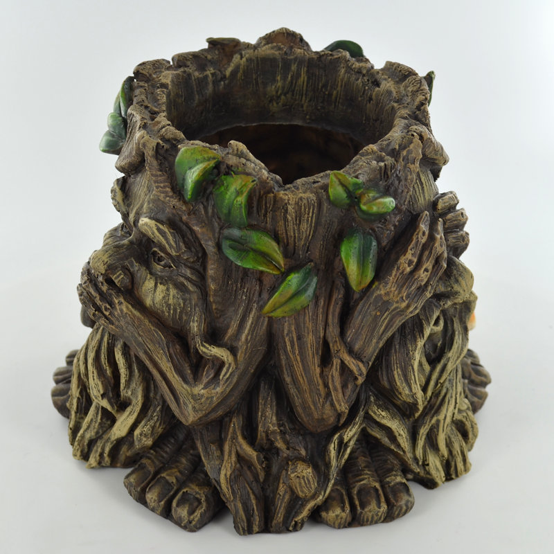 Granjeno Tree Ent Resin Statue Planter