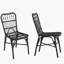 Ensemble de 2 chaises d'extérieur en osier de patio en osier pour terrasse, piscine, jardin-277736872