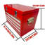 Yakimoto Nostalgia Series 21 Qt. Refroidisseur en métal de style rétro avec boîte à outils industrielle - glacière rouge portative 20L pour le camping, la saison et le garage