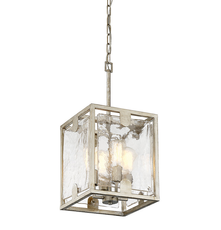 Stills 4 - Light Silver Dust Square/Rectangle Pendant