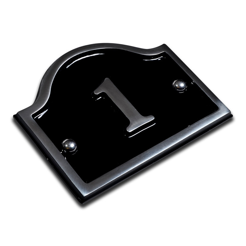 Jaclynn 11.5cm H Reflective Metal House Number, 1