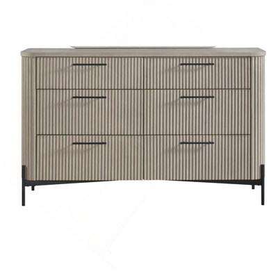 Modern 6 Drawer Dresser
