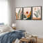 «Mid Century Modern Boho», feuille de fougère abstraite et paysage du désert-73721024-73721022