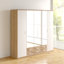 Gandra 5 Hinged Door Wardrobe 226 cm Alpinwhite/Oak Sonoma 6 Drawer INCL. Delivery and Assembly
