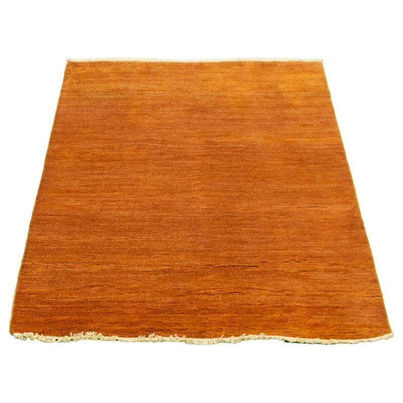 Tapis décoratif en laine noué à la main de conception unique 4 pi 2 po x 6 pi 4 po noué à la main New Age Gabbeh