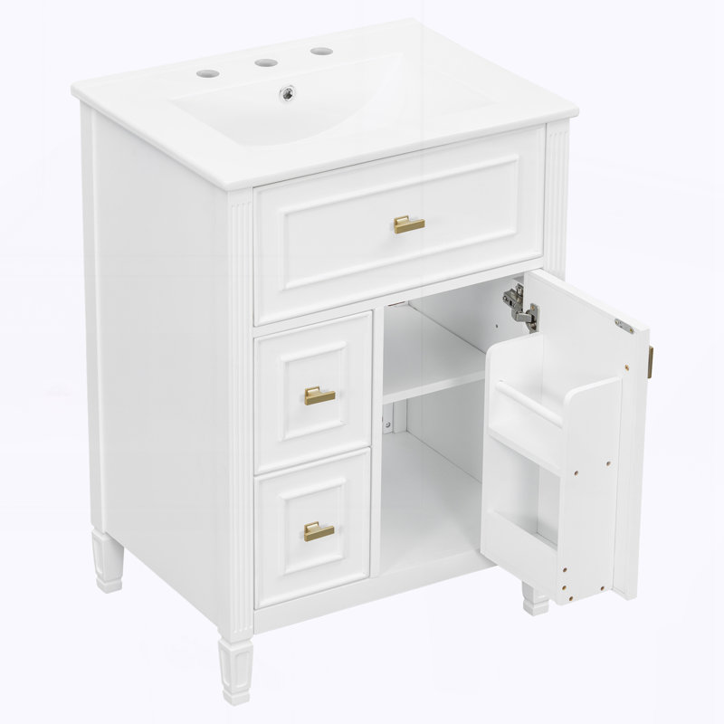 Meuble-lavabo 24 po avec lavabo, White