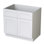 36 In. W X 24 In. D X 34.5 In. H Assembled Base Kitchen Cabinet With 2 Doors  In White