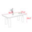 Table rectangulaire moderne simple en bois massif-1588368554