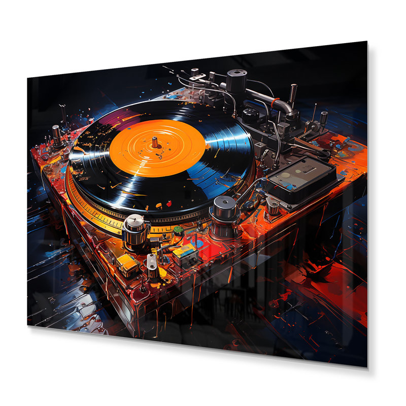Vinyle Disque vinyle Serenade II - Disque vinyle décoration murale en métal, H 16 po x l 32 po x P 1 po