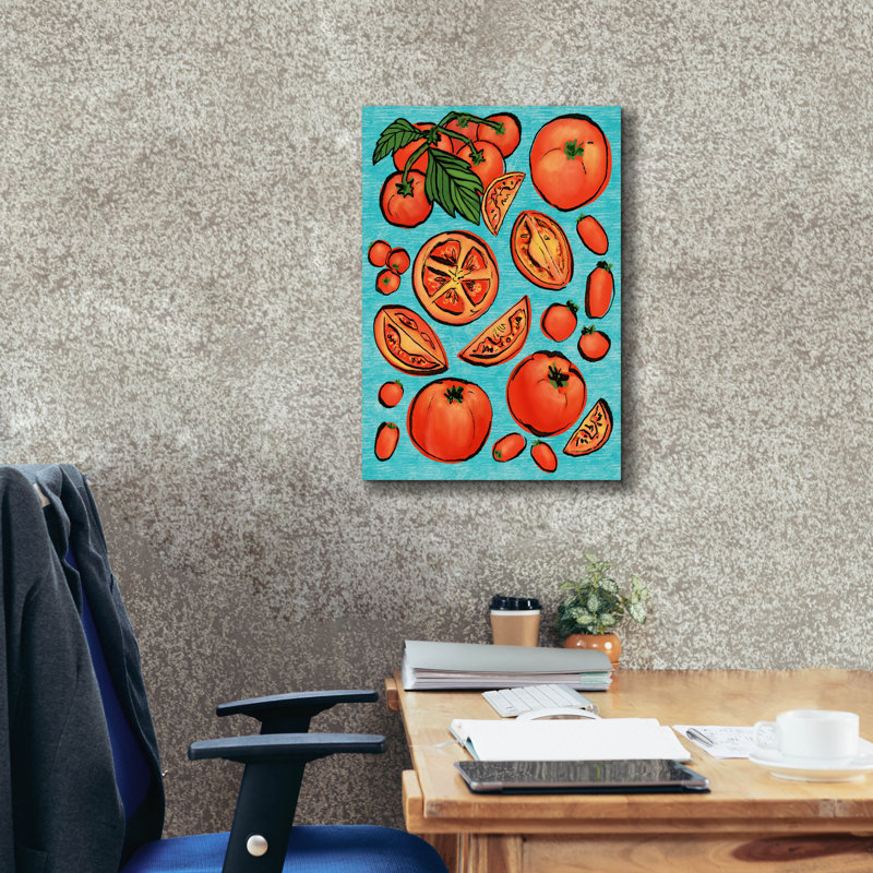  «Tomatoes» par Elizabeth Caldwell, art mural sur toile