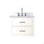Ensemble de meuble-lavabo simple blanc l 24 po x P 18 po, plateau en acrylique et robinet