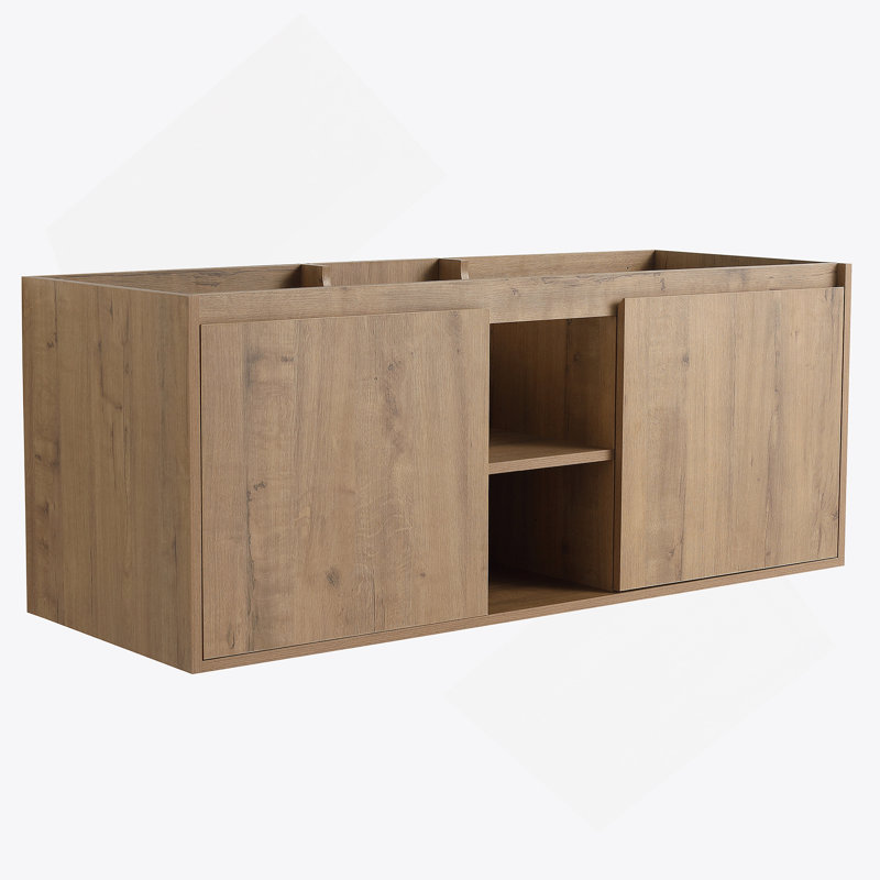 48" Wall Mounted Bathroom Vanity ,Soft Closing Door Hinge