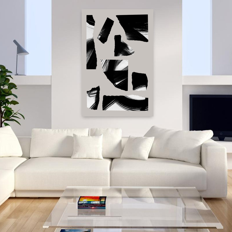 Art contemporain contemporain, H 48 po x l 32 po