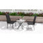Chaises de patio 2 pièces, chaises d'extérieur en rotin PE, noir