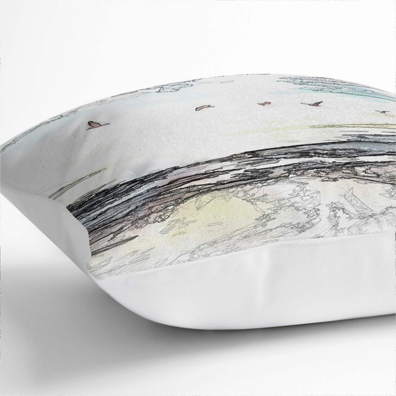 Square Cushion, White, 55cm H x 55cm W x 20cm D