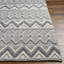 Chevron Area Rug in White-2079178575