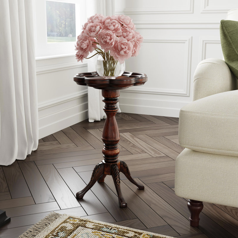 Maurine End Table, Dark Cherry