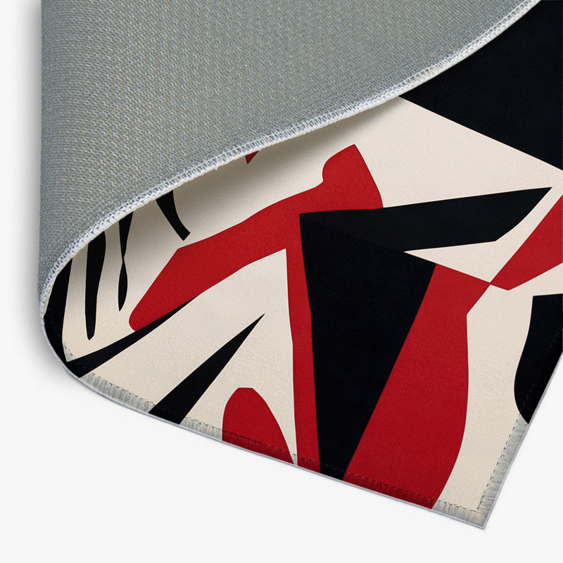 Tapis intérieur et extérieur Scarlet Drift, Rectangle 1 pi 6 po x 2 pi 6 po