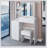 37-Inch Vanity Table With LED Mirror, Sliding Design, High Storage, And Cushioned Stool For Middle-Sized Spaces-1772114652