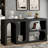 Berniece Modular Console Table with Rectangular Exterior and Curved Interior Design-136314606
