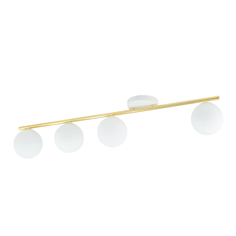 Witwicki 4 - Light Geometric Chandelier, White, White
