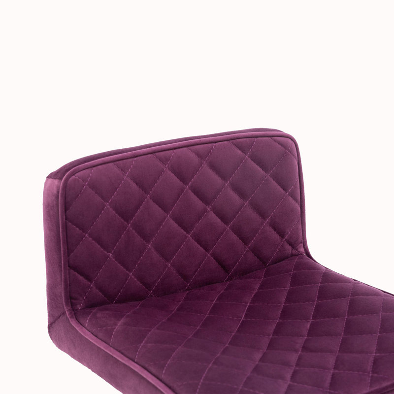 Tabouret pivotant à hauteur réglable, Mauve