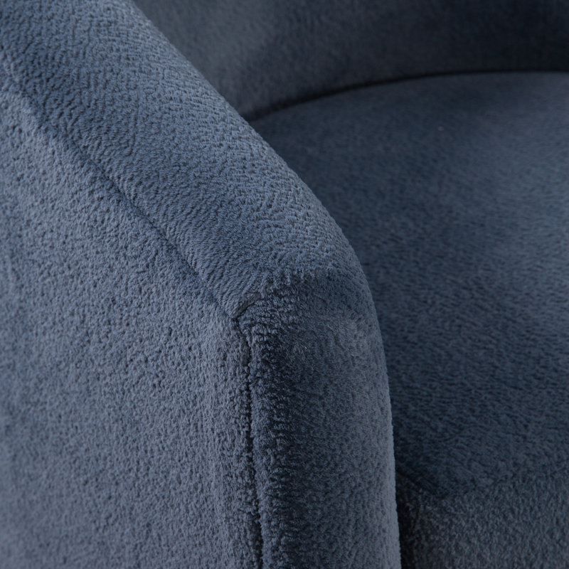 Fauteuil d'appoint pivotant de style tonneau, Marine