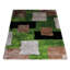 TAPIS EN POLYESTER ÉCOLOGIQUE ET À MAIN HAG touffeté à la main Heller - Rectangle | Vert beige | Géométrique moderne | High Pile | Épais fait à la main | Antidérapant | Tapis pour le salon-26156885