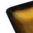 22-1/4"L Tempered Glass Bathroom Vessel Sink with Black Drain-120171749