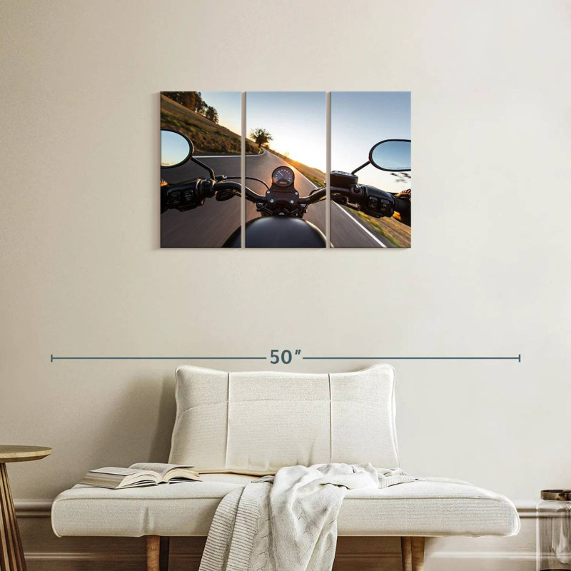 Mehar Motorcycle Ride, 20" H x 33" W