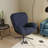 Sarmiento Chenille 360 Degree Rotation Swivel Accent Chair with Metal Base-291260421