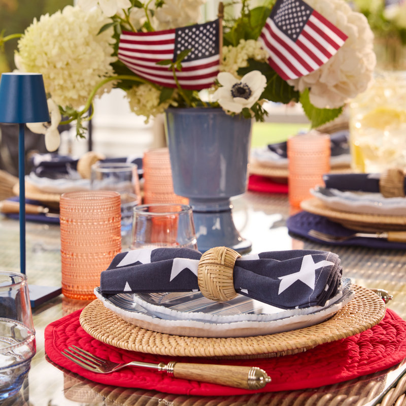 Grover Cotton Placemat, Navy
