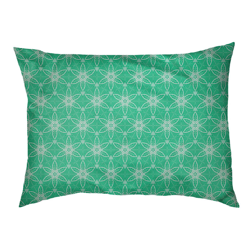 Oreiller Byrge, Vert, Grand (l 42,5 po x P 32,5 po x H 14 po)