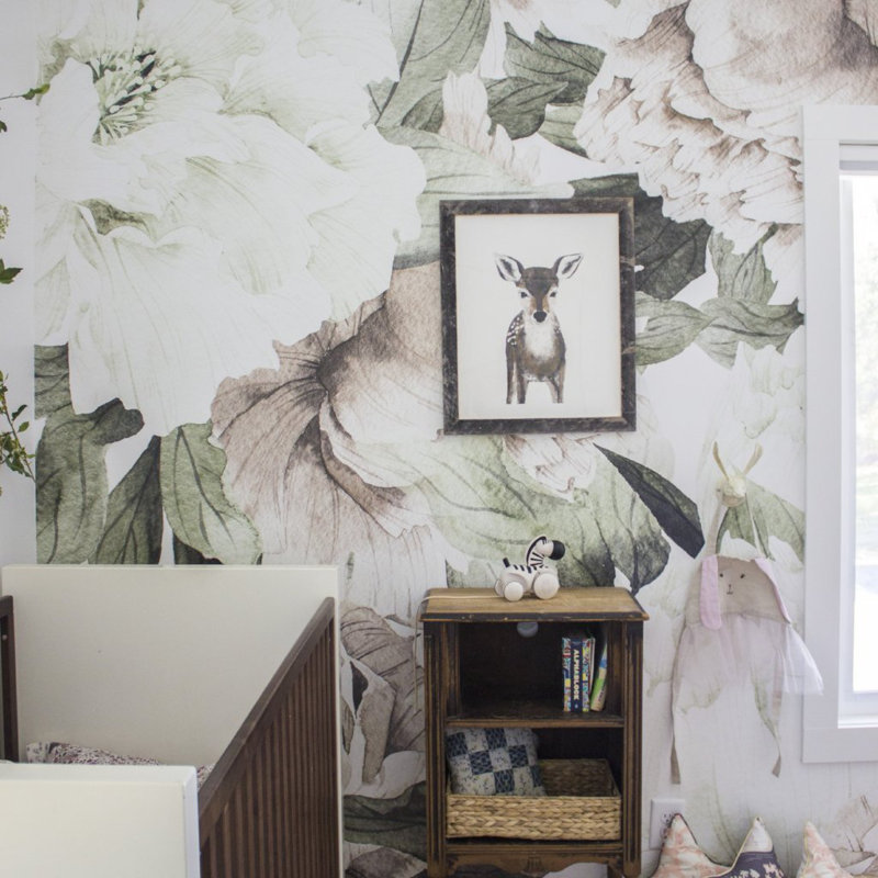 Floral Wallpaper, Pre-Pasted