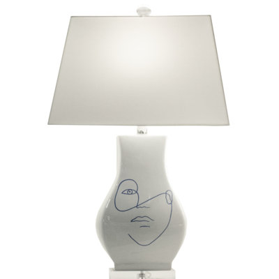 Abstract Portrait Ceramic Table Lamp
