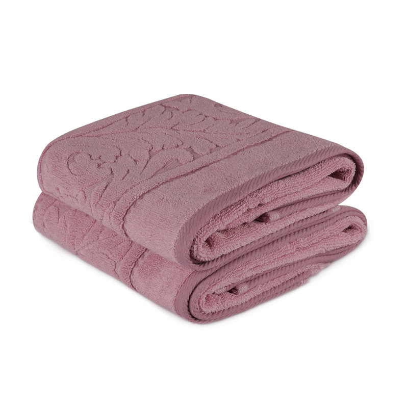 Ensemble de serviettes 100% coton, rose cendré, 19,7 po x 35,4 po | 560 GSM pour une douceur et une capacité d'absorption ultimes | Lavable à la machine à 104 ° F | Parfait pour la salle de bain, le spa et la salle de sport, luxueux et durable
