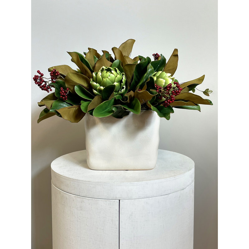 Magnolia Holiday Floral Arrangement