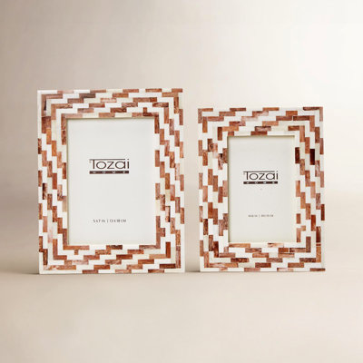 Set Of 2 Mosaic Photo Frame