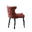 Ricky Modern Velvet Dining Chairs - Ergonomic Upholstered Curved Back with Solid Wooden Legs - Side Chair for Office Kitchen Living Room Dining Room-1845933989