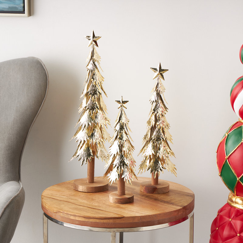 Ensemble de sculpture de Noël Jazmyn, H 21,35 po x l 5,5 po x P 6,1 po