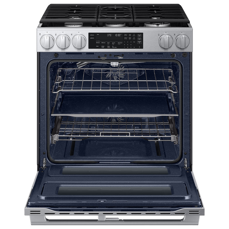 Cuisinière à gaz encastré intelligente Samsung Bespoke avec four Flex Duo et double convection véritable